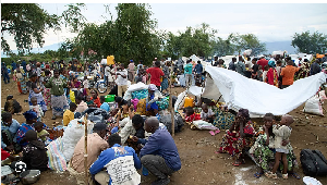 File photo of refugees fleeing fighting in Congo's South Kivu province  to Burundi