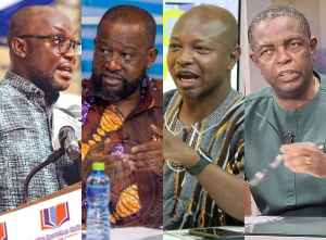 L-R: Dr Agyemang, Kwame Jantuah, Ras Mubarak and Kwesi Pratt have all made these calls