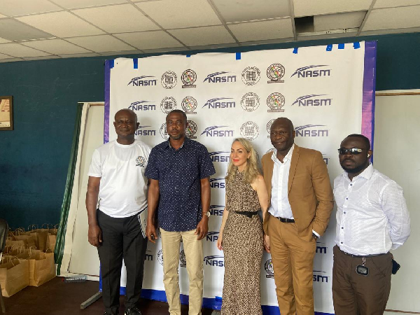 Evans Opoku Bobie ( second from right) Collins Kofi Eduafo (right) among other directors