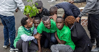 Kenya's former Chief Justice David Maraga (centre) and nine others were arrested