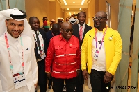 Akufo-Addo visited the team before their first game against Portugal