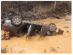 Six injured as Toyota Corolla plunges into Birim River