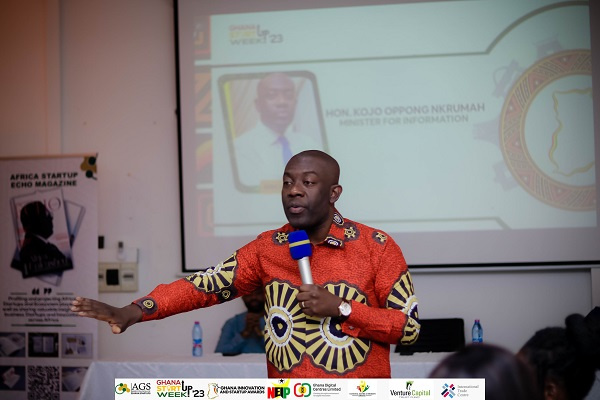 Minister of Information, Hon. Kojo Oppong-Nkrumah