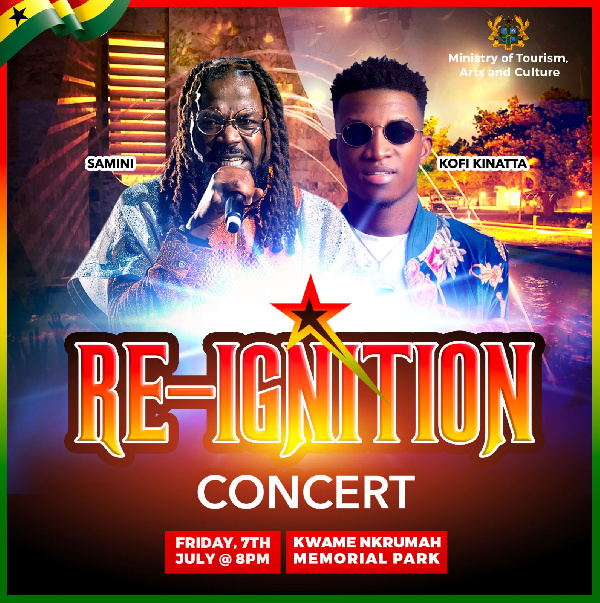 Samini, Kinaata to perform at Re-ignition Concert