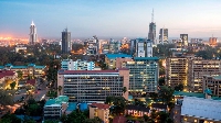 Nairobi cityscape, capital city of Kenya