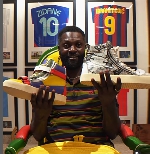 A glimpse into the luxurious bedroom in Emmanuel Adebayor's mansion
