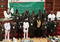 ECOWAS army chiefs after a meeting in Abuja
