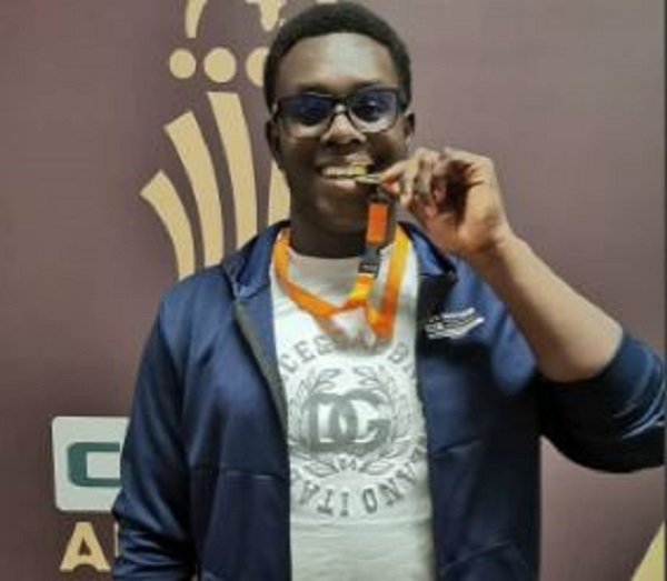 Kweku Ayim won gold medal in discus throwing at the International Athletics competition