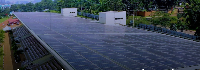 Grid-connected solar power plants feed clean energy into the national electricity system