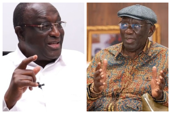 Alan Kyerematen [left] and Ex-President Kufuor