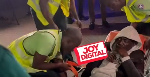Xenophobia: Emotional scene as evacuee is carried on stretcher at Accra Airport