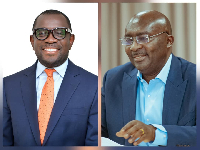 Photo collage of Kennedy Osei Nyarko (L) and Dr Mahamudu Bawumia (R)