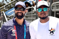 Vice President of GFAF, Mohammed Osman Nkosi with Managing Director of USA Football