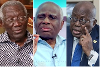 Tsatsu Tsikata (M) has made some accusations against former presidents Kufuor (L) and Akufo-Addo (R)
