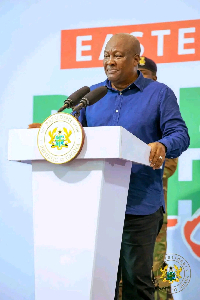 President John Dramani Mahama addressing people of Koforidua in the Eastern region over the weekend