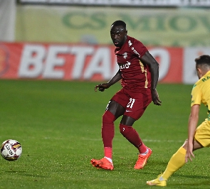 Nana Boateng scored in CFR Cluj's 2-2 draw with Rapid Bucuresti