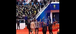 Watch as crowd goes agog over Mahama's arrival for Gabon swearing-in ceremony