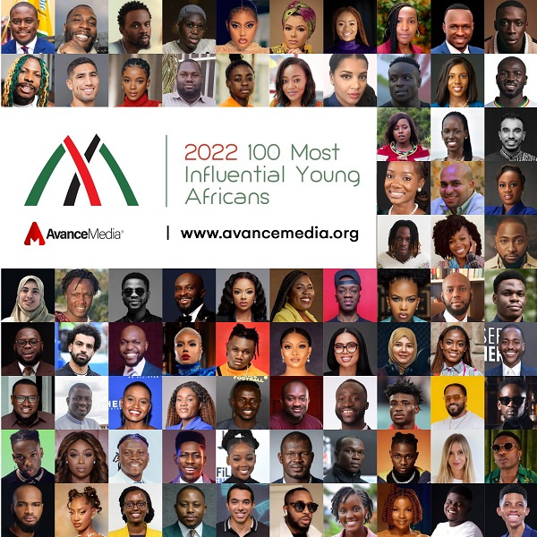 Faces of the 2022's 100 Most Influential Young Africans