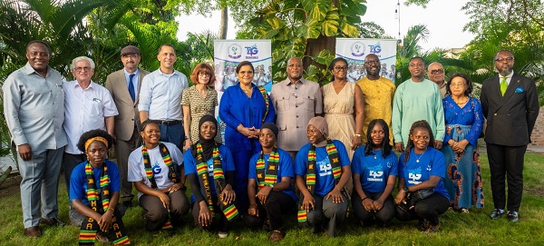 Chief of Staff to the Vice President, Alex Segbefia with stakeholders at the summit's launch