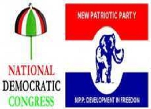 The NDC and NPP logo
