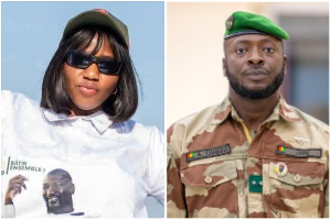 Aminata Bangoura (L) is the ex-partner General Amara Camara (R) Aminata Bangoura (L) is the ex-partner General Amara Camara (R)