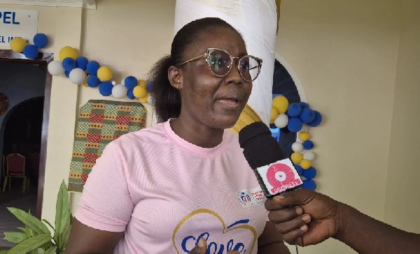 Victoria Amerley Tettey, a nurse at the Dawhenya Health Centre