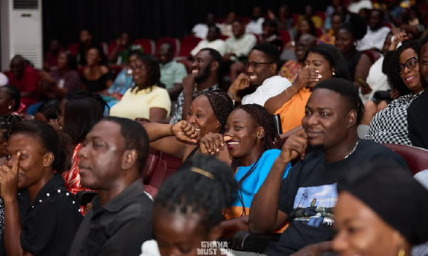 Some patrons at the drama show