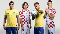 L-R Casemiro, Luka Modric, Neymar, Perisic