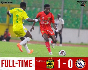 Asante Kotoko are now 7th on the Ghana Premier League table with 19 points