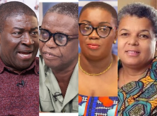 L-R: Nana Akomeah, Kwesi Pratt, Ellen Daaku and GizellaTetteh have condemned inter-schools violence