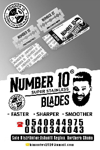 Inusah Sherif Anamzooya officially unveiled the 'Number 10 Super Stainless Steel Blades'
