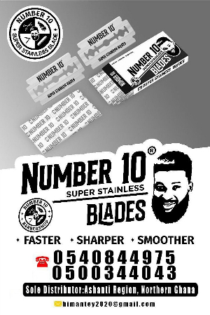 Inusah Sherif Anamzooya officially unveiled the 'Number 10 Super Stainless Steel Blades'