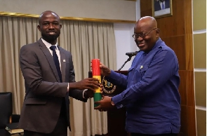 Dr Peter Appiahene with President Nana Akufo-Addo