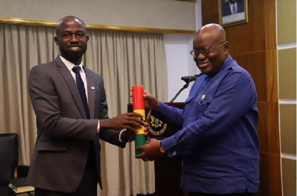 Dr Peter Appiahene with President Nana Akufo-Addo