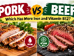 Beef or Pork?: Which meat offers more iron and vitamin B12?