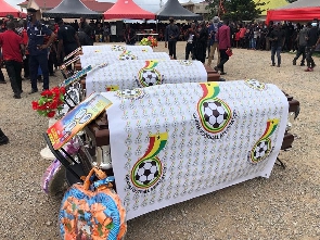 Funeral of 8 young footballers who passed away in a fatal accident in 2020