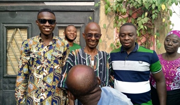 Johnson Asiedu Nketia with some party executives at Damango