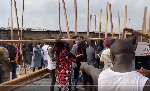 Watch as Kantamanto Market traders rebuild their stalls a day after devastating fire