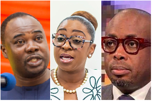 These individuals (From L) Frank Mantey, Yvonne Afriyie Opare and Adom Otchere have been cited