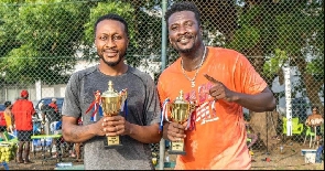 Asamoah Gyan and Baffour Gyan