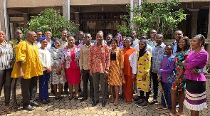 Leaders from NPC with some students in a group picture