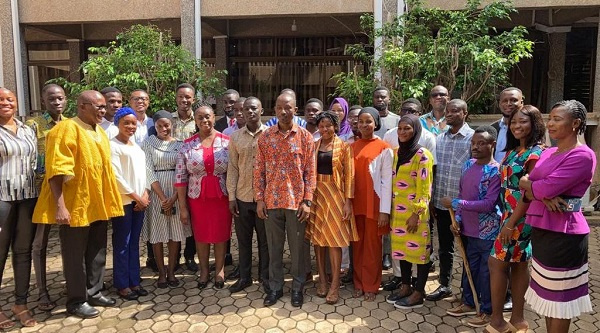 Leaders from NPC with some students in a group picture