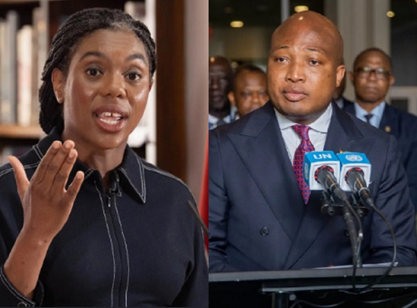 In her post, Badenoch (L) questioned the push for reparations