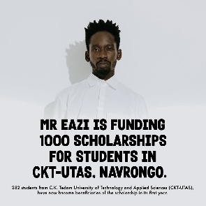 Mr Eazi has affirmed his goal of funding 1000 students