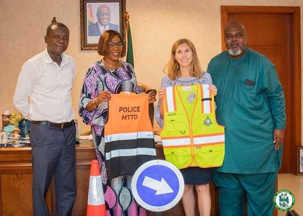 Elizabeth K.T. Sackey (second left) with the public health practitioner of BP, Rebecca Bavinger