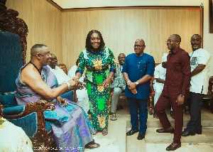 Ghana Gas pays courtesy call on Ga Mantse