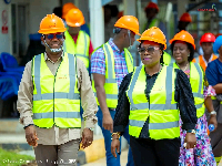 Select Committee of Parliament on Energy together with the CEO of Ghana Gas, Judith Adjobah Blay