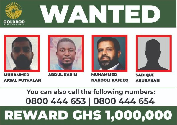The four individuals are being pursued by Goldbod for alleged criminal offences