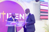 Rev. Azigiza with President Weah