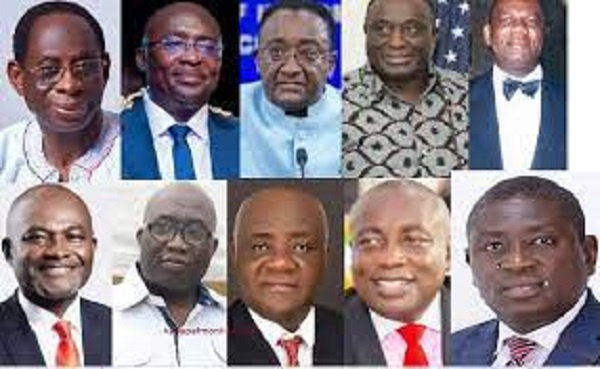 The 10 presidential flagbearer hopefuls of the NPP